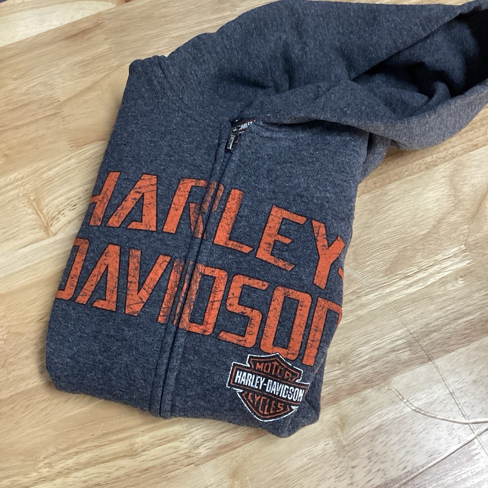 Youth Harley-Davidson Crossroads H-D Wilkesboro, NC Full Zip Hoodie‎ Medium